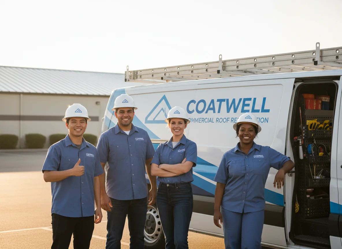 Commercial roof coating company in Linden, IA