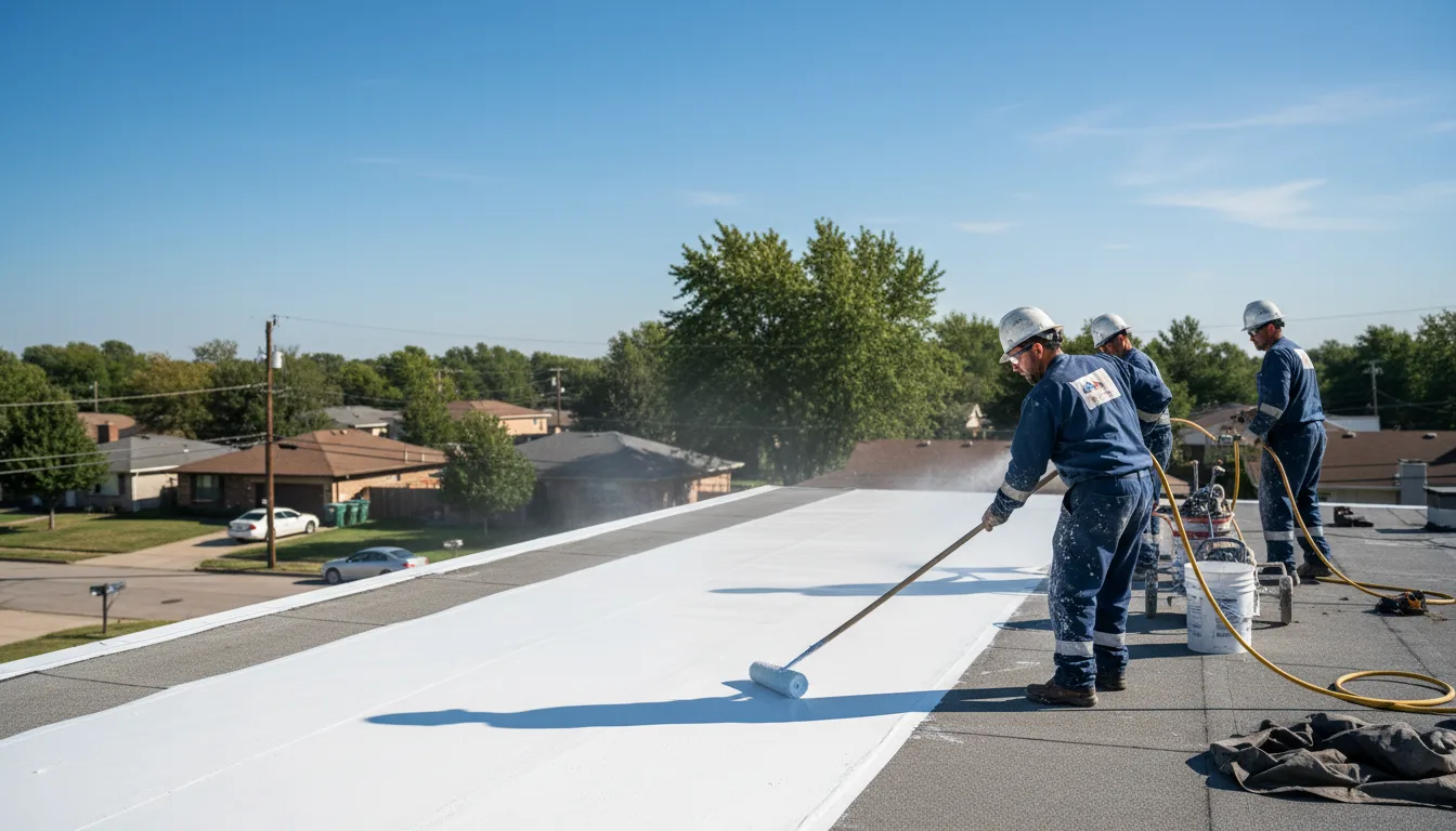 Commercial roof coating in Linden, IA near me